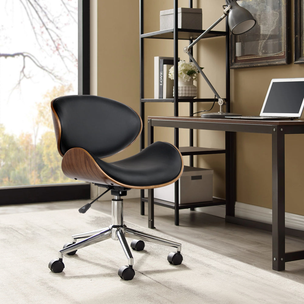 Artiss Leather Office Chair Black