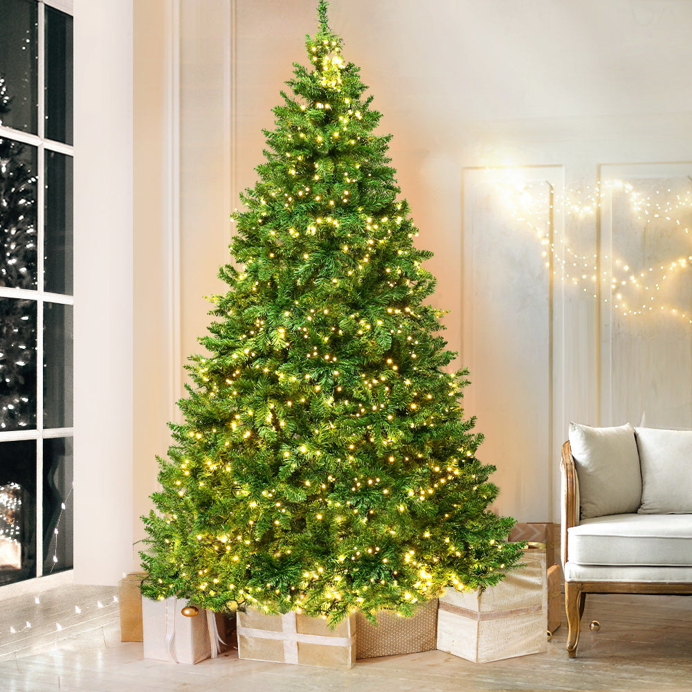 Jingle Jollys Christmas Tree 1.8M With 874 LED Lights Warm White Green